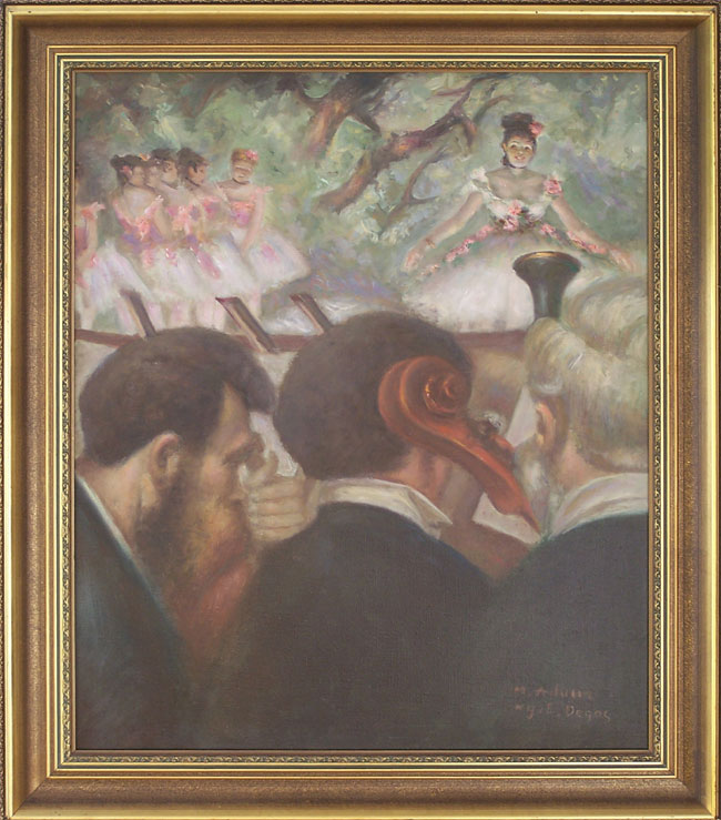 Balet w plenerze wg E. Degas