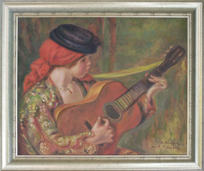Hiszpańska gitarzystka wg Renoira
