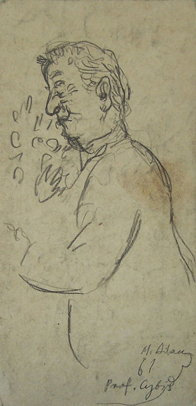 Profesor Jan Cybis (karykatura)