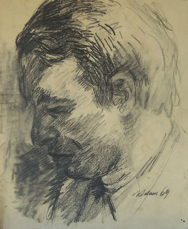 Szkic portretowy Janusz Sienkiewicza