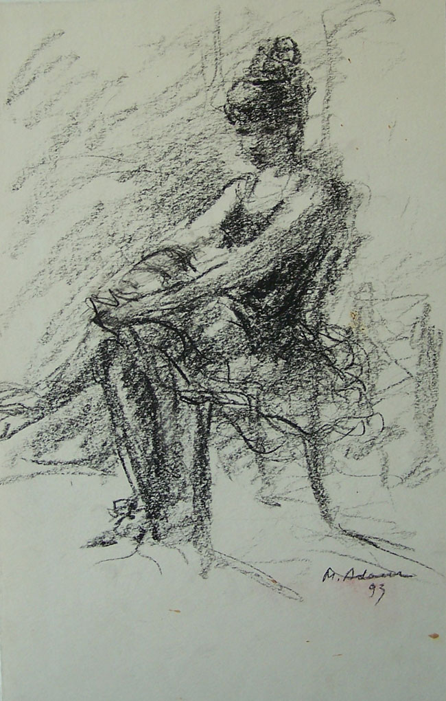 Szkic siedzącej