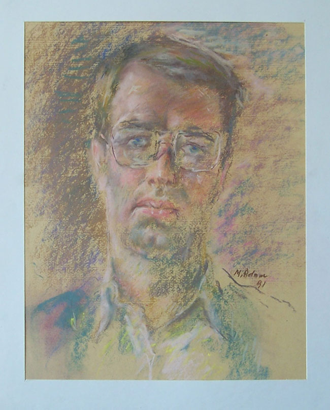 Pastelowy autoportret