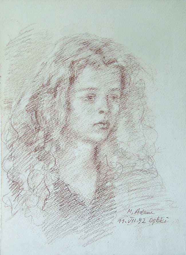 Magdusia pozuje