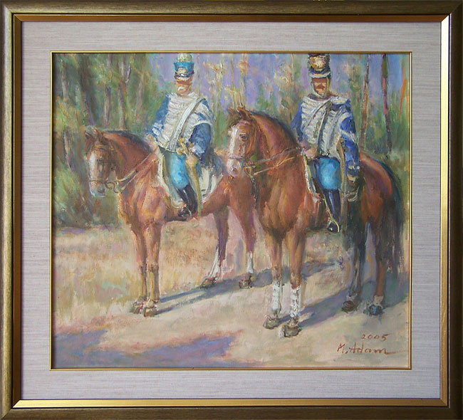 Dwaj huzarzy z Hubertusa w Janowie Podlaskim