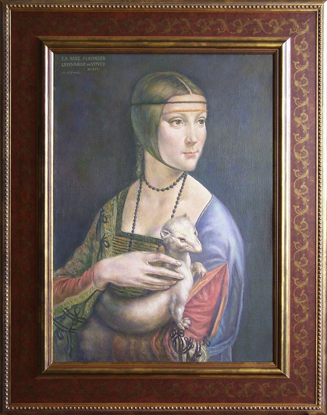 Dama z łasiczką wg Leonardo da Vinci