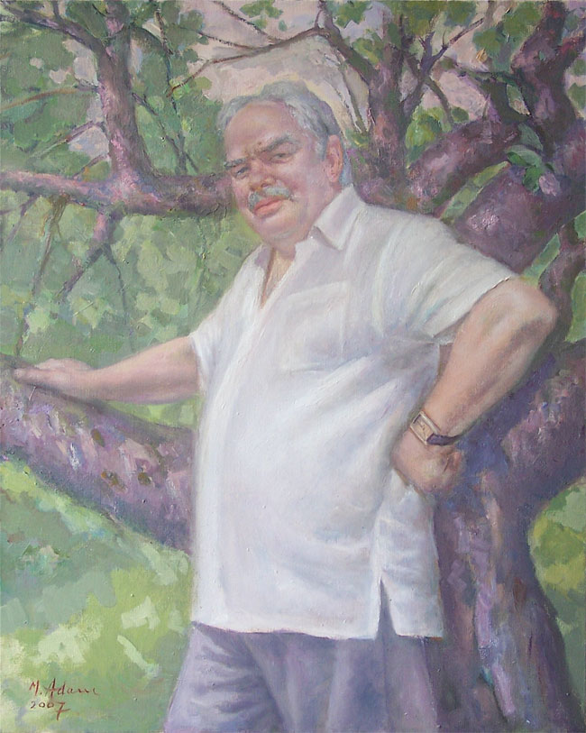 Portret Witolda Olejarza, dyrektora Teatru Rampa
