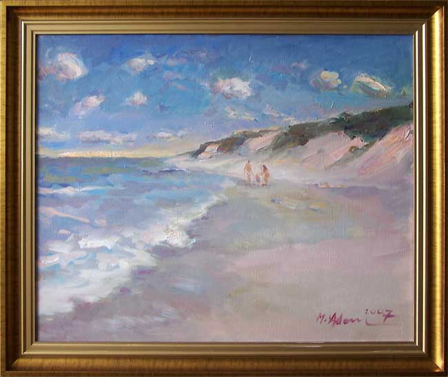 Maja, Nina i Krzyś na dzikiej plaży