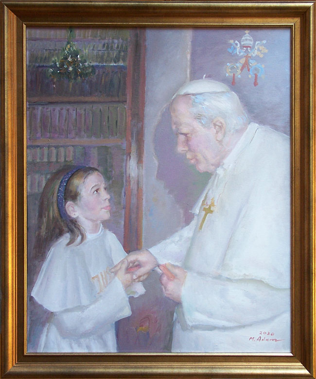 Sandra u Papieża Jana Pawła II w Watykanie